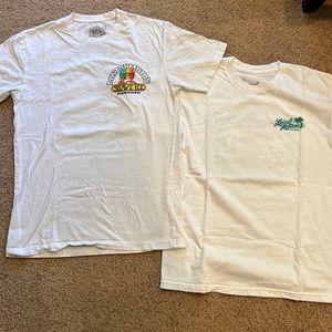 2 T-shirts from Hawaii  - Local Motion and Hawaiian Island Creation Matsumoto’s